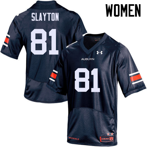 Women's Auburn Tigers #81 Darius Slayton Navy College Stitched Football Jersey